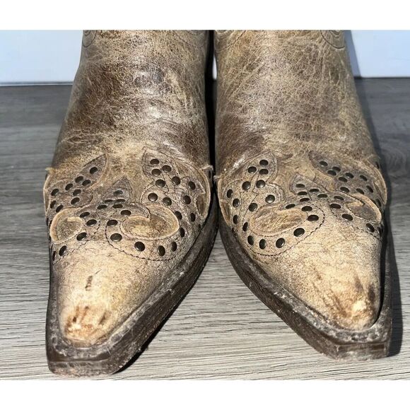 Eight Second Angel Belle Heart Boots Brown Size 7.5 Leather Women's - Picture 12 of 12